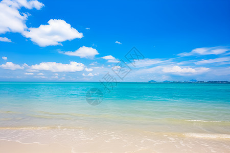蔚蓝的大海风景背景图片