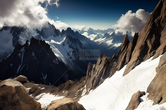 雪山巅峰图片