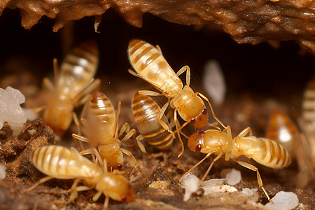 蚂蚁图库洞穴中的蚂蚁背景