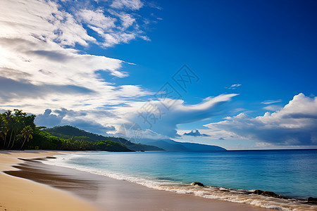 美丽海滩背景图片