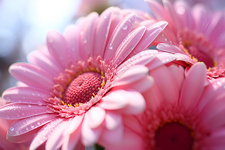 粉色水滴花朵图片