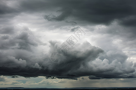 灰色的巨大乌云背景图片