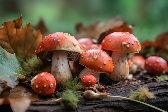 野生蘑菇和自然环境图片