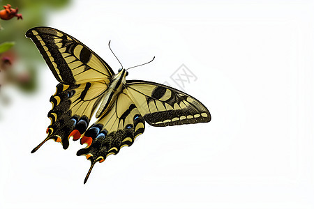 美丽的彩色彩蝶背景图片