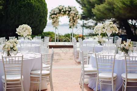 婚礼花园背景图片