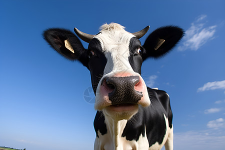 天空下的奶牛图片