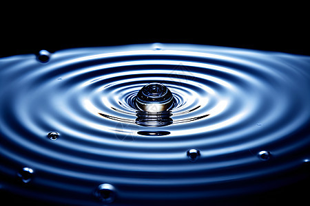 水滴的迷幻波纹图片