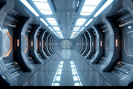 未来科幻走廊图片
