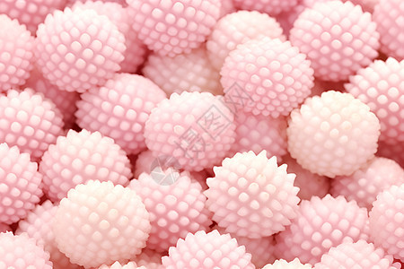 粉色的小球堆图片
