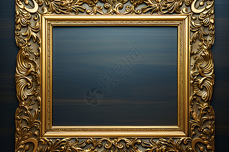 古典精致的金色相框背景图片