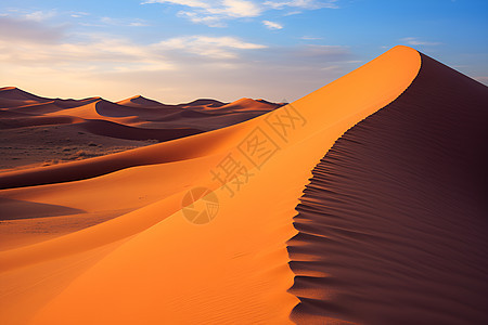 空无一人的沙漠景观背景图片