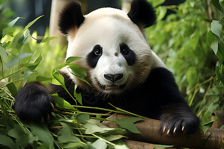 呆萌可爱的大熊猫图片
