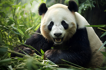 野生动物的大熊猫图片