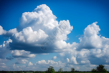 阳光明媚的天空景观图片