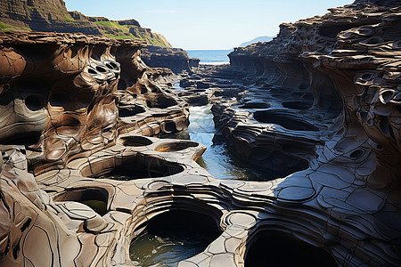 海蚀雕塑-亚洲的天然拼图图片