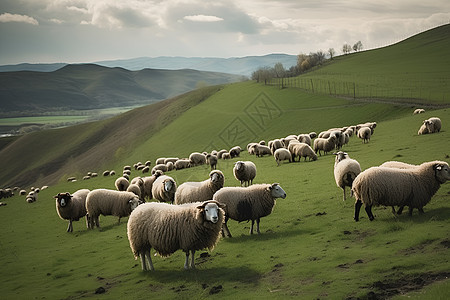 一群绵羊图片
