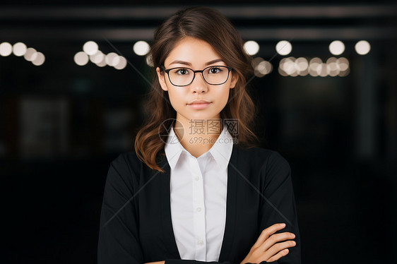 自信的女商人图片