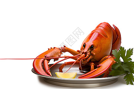 健康美味的龙虾背景图片