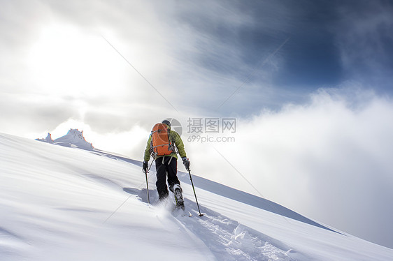 滑雪冒险图片