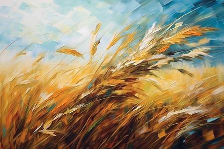 农村的农业麦子背景图片