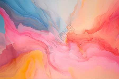 色彩流动中的悬浮光芒阿尔贝托·塞韦索的抽象细节绘画图片