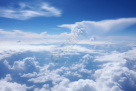 天空中绵密的云朵图片