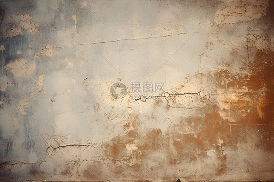 古老的水泥墙壁背景图片