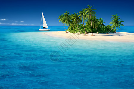 热带海岛的美丽景观图片