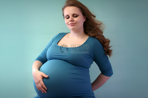 怀孕中的女性图片