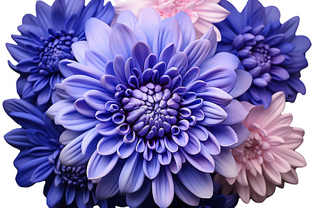 紫色花束迷人的自然之美图片