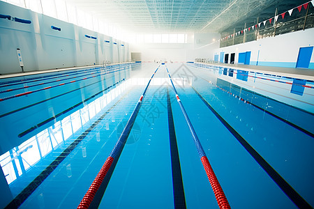 运动健身的室内游泳馆图片