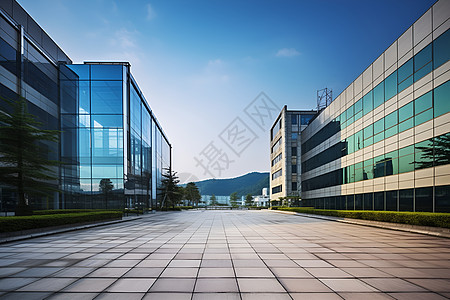 企业办公的商务大楼背景图片