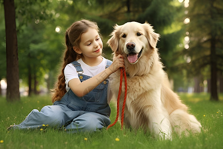 忠诚伴侣的金毛犬图片