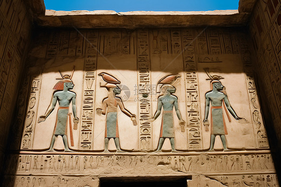传统文化的古埃及壁画图片