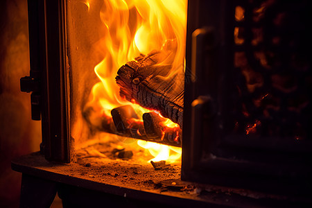 燃烧取暖的火炉图片