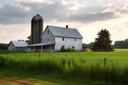 田园风光中的农场图片