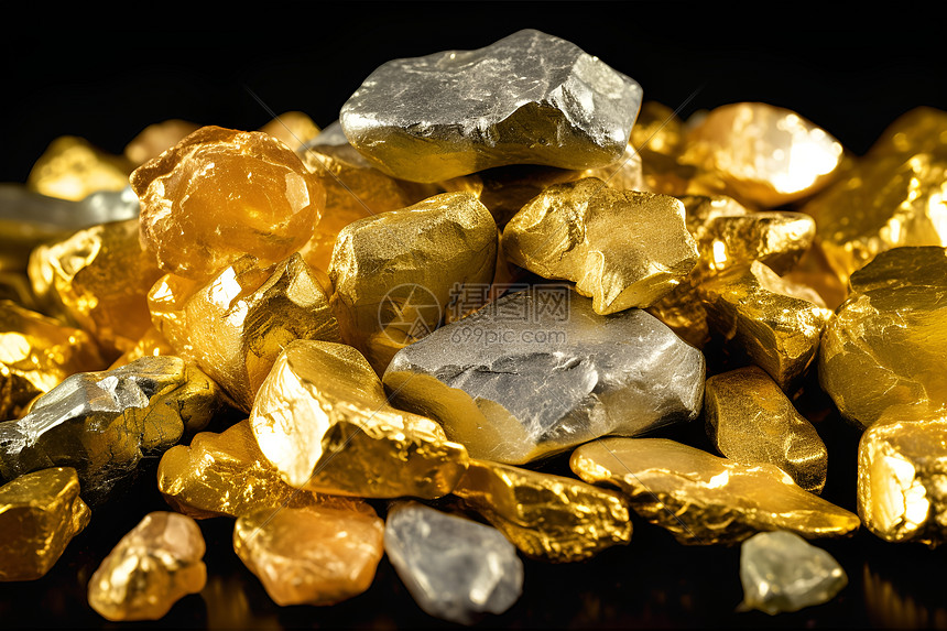 堆积如山的黄金高清图片下载-正版图片600908818-摄图网
