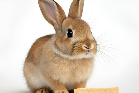 一只长耳朵的兔子图片