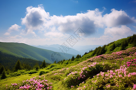 乡村田野的花朵图片