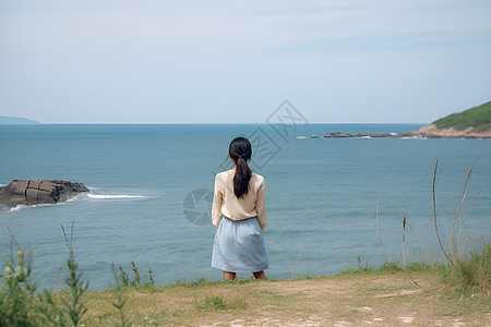 旅游出行的美丽女子图片