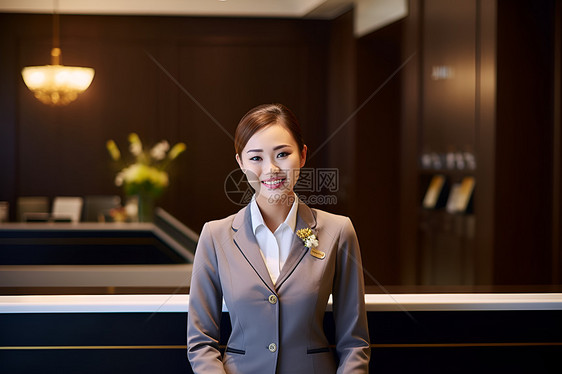 酒店大堂的经理人图片