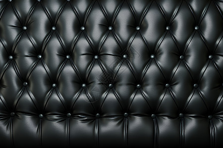 黑色的豪华皮革沙发背景图片