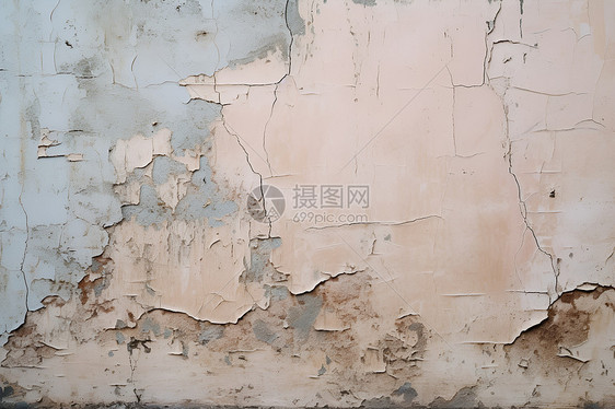 破旧的墙壁上的裂痕图片
