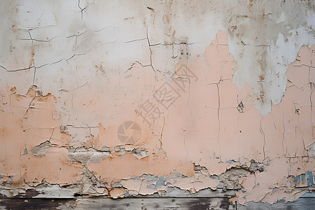 破旧的墙上的裂痕图片