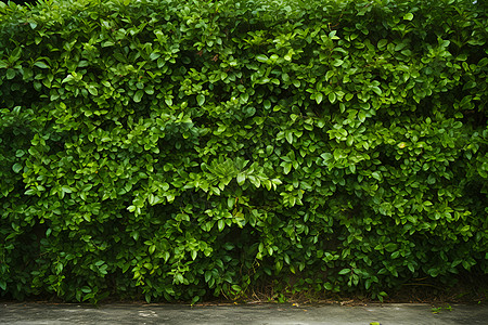 公园墙壁绿色的植物背景