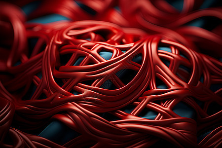 编织的红绳背景图片