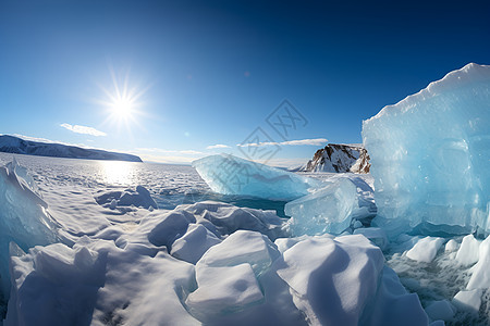 一块大冰山背景图片