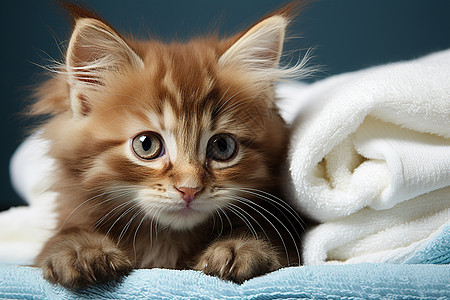 可爱小猫背景图片