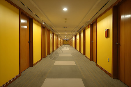 酒店中宽敞干净的走廊图片