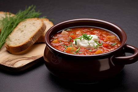 健康的番茄豆腐汤图片